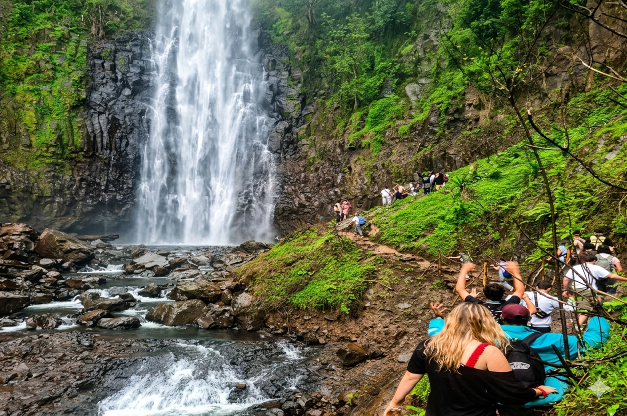 Cascades de Materuni au pied du Kilimandjaro